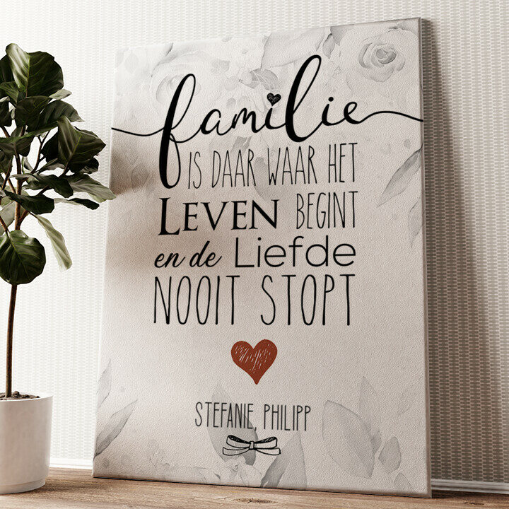 Familie Personaliseerbare canvassen